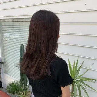 セミロング 岡田 陸のヘアスタイル