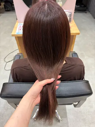 セミロング カラー 透明感カラー/ ブリーチ🩰🪽のヘアスタイル