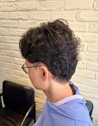 ショート パーマ 【癒しのバーバー】 小野寺のヘアスタイル