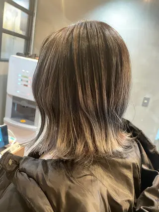 ミディアム カラー La fith 店長 城谷颯人のヘアスタイル