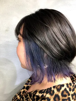 ミディアム カラー くまがい みゆ【edge.】のヘアスタイル