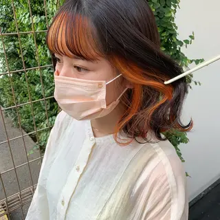 ショート カラー スダユーヤ 💫推しカラーウルフのヘアスタイル