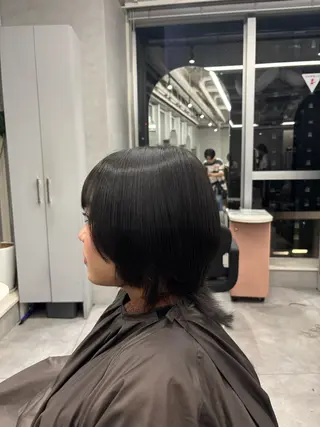 ミディアム パーマ 小林蒼太 梅田モデル募集のヘアスタイル