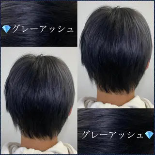 ショート 🪞透明感カラー🫧 縮毛矯正🥇かずきのヘアスタイル