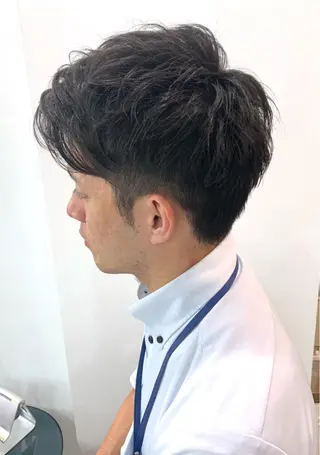ショート パーマ メンズ メンズ縮毛矯正 細谷碧海のヘアスタイル