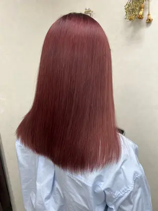 カラー ブリーチカラー HAZUKI🦖のヘアスタイル