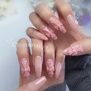 ネイル 渋谷／チップ長さ出し 👑アプレgel-xのネイルデザイン