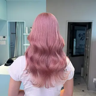 セミロング カラー ブリーチカラー 🩵MIZUKIのヘアスタイル