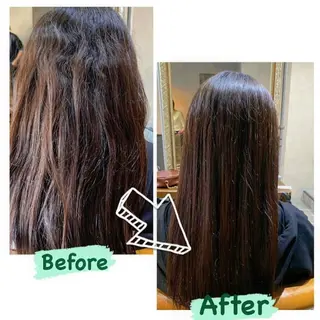 ロング enx天王町店 伊藤 愛央のヘアスタイル