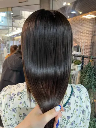 セミロング ボブ/暖色カラー コウボヒカルのヘアスタイル