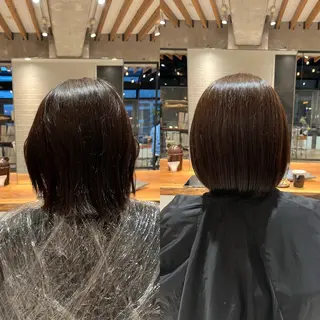 ショート 髪質改善✨透明感 カラー/大木南美のヘアスタイル