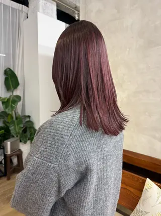 セミロング 田中 はるなのヘアスタイル