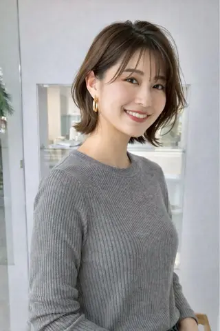ショート カラー ORANGE オレンジのヘアスタイル