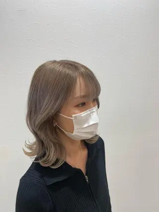 ミディアム カラー 山本瑞己 (ヤマモトミズキ)のヘアスタイル