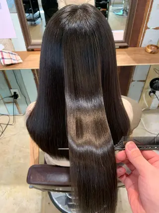 セミロング 【髪質改善】 【縮毛矯正】のヘアスタイル