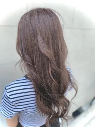 セミロング カラー 田中 アキオのヘアスタイル