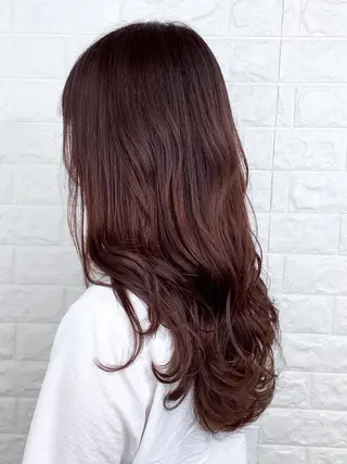 ロング カラー 髪質改善縮毛矯正 美容師✂️山崎竜二のヘアスタイル