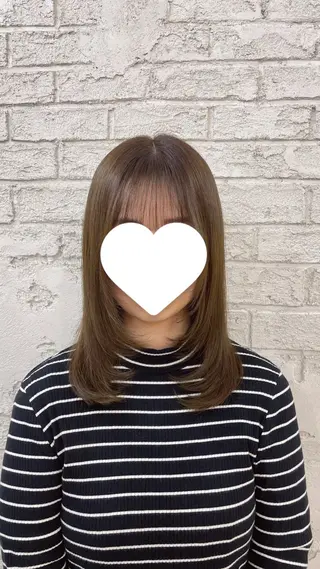 セミロング メイク指名NO1りこ カットモデル募集中のヘアスタイル