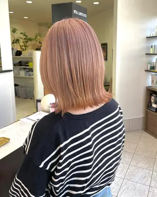 ミディアム カラー コレットヘアー 田中アヤノのヘアスタイル