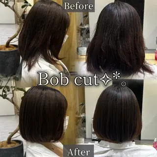 ショート 癖毛改善縮毛矯正 /中山なかやまのヘアスタイル