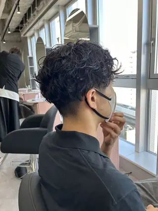 ショート カラー メンズ The Ect 江坂Kurumiのヘアスタイル