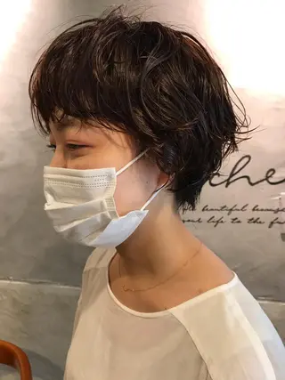 ショート ayane⭐️ボブ・ ショート・パーマのヘアスタイル