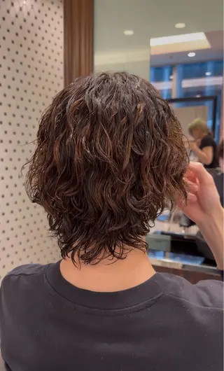 ミディアム パーマ メンズ 🇬🇧メンズパーマ 銀座/ren🎸のヘアスタイル