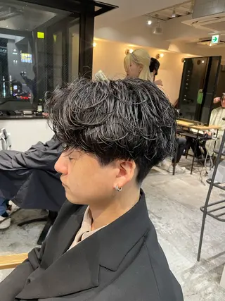 ショート パーマ メンズ 梅田💥Cut/ Perm💥ふみのヘアスタイル