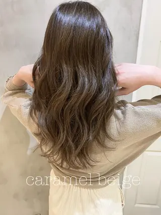 セミロング カラー ヘアアレンジ ネイル マツエク・マツパ 夜23時まで予約🉑 reverieあきらのヘアスタイル