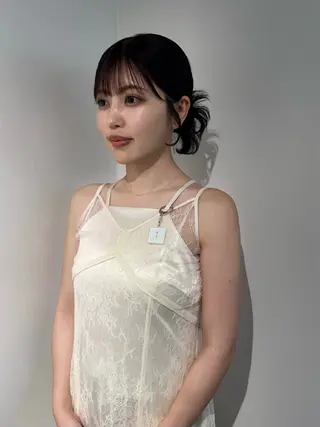 セミロング カラー ヘアアレンジ mina 🌷のヘアスタイル