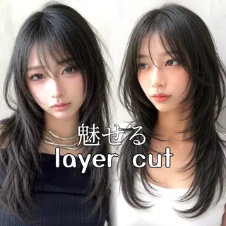 ロング ウルフカット/ レイヤー/大石晴也のヘアスタイル