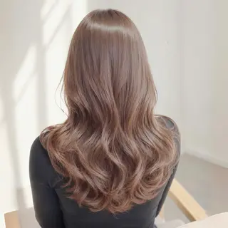 ロング カラー 韓国レイヤー/顔周り /心斎橋/ユッティーのヘアスタイル