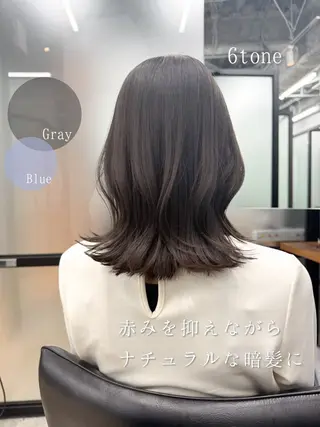 ミディアム カラー ラフなパーマ\暗髪 石川雄麻のヘアスタイル