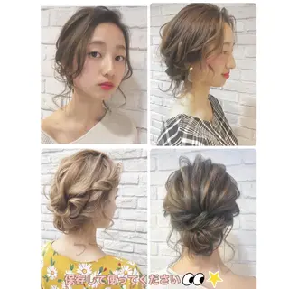 ヘアアレンジ あやか 白髪ぼかしハイライトのヘアスタイル