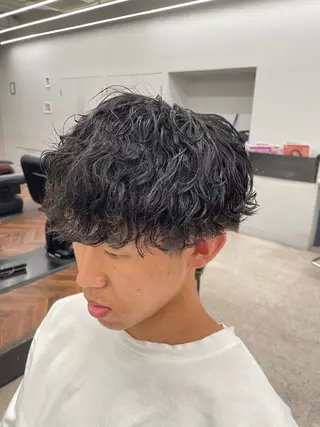 パーマ メンズ 京都河原町 メンズパーマ助川龍哉のヘアスタイル