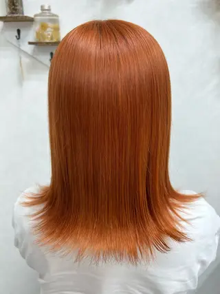 カラー ブリーチカラー HAZUKI🦖のヘアスタイル