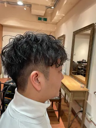 ショート パーマ メンズ 🌙19時以降通える メンズ専門 コーダイのヘアスタイル