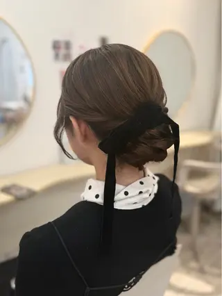 ロング ヘアアレンジ 梅田茶屋町ヘアセット 🎀RIONA🎀のヘアスタイル