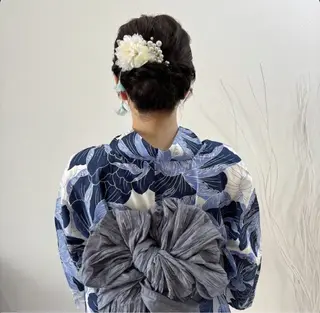 ミディアム ヘアアレンジ 🦋Yui🦋透明感 /ベージュ/Wカラーのヘアスタイル
