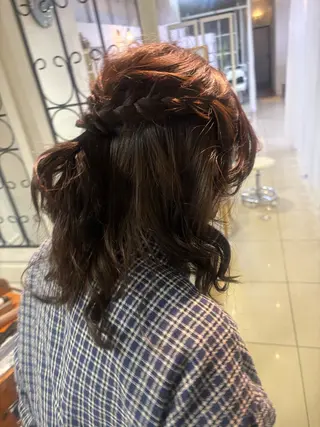 セミロング ヘアアレンジ Rio /eMu☆･:*のヘアスタイル