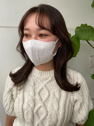 ミディアム カラー ◎モチマル チアキ◎のヘアスタイル