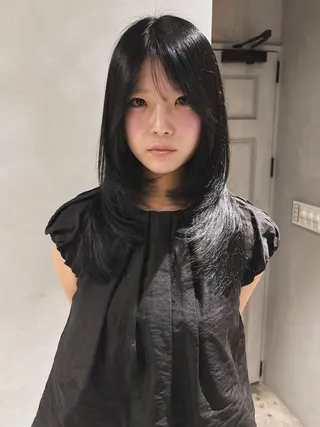 ロング カラー Juna✂️ レイヤー / ボブのヘアスタイル