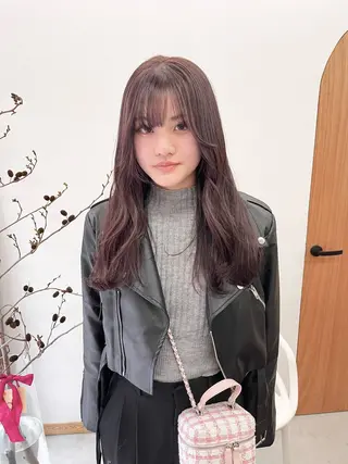 ロング カラー ヘアアレンジ ena/ブリーチなし 透明感・レイヤー🎀のヘアスタイル