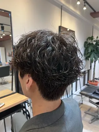 ショート パーマ メンズ fifth/シン🌿 透明感カラー/パーマのヘアスタイル