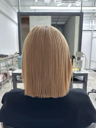 ミディアム 🍒暖色カラー🌹 栗俣嵐のヘアスタイル