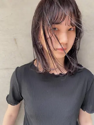 ミディアム カラー パーマ ヘアアレンジ メンズ キッズ ネイル マツエク・マツパ 🫧umu.🫧韓国 /レイヤーカットのヘアスタイル