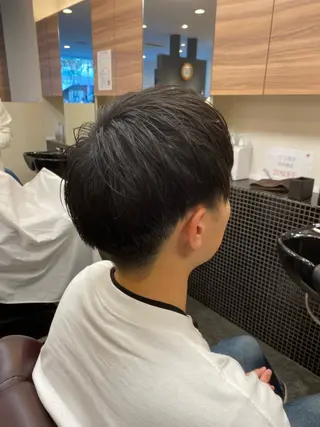 ショート メンズ メンズパーマモデル 大募集中のヘアスタイル