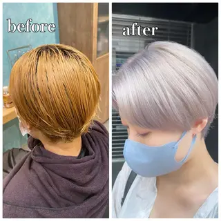ショート カラー 🌈ブリーチ特化🌈 MINATOのヘアスタイル