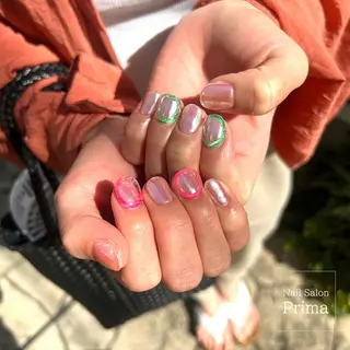 ミディアム ネイル SalonPrima 西院Nail&Eyeのネイルデザイン