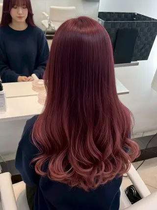 ロング カラー レイヤーカットモデ ル募集中❄️横田のヘアスタイル